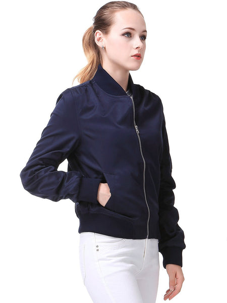 Miya Classic Flight Jacket Short Bomber Jacket Women Coat