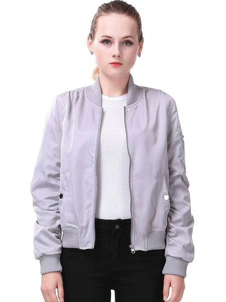 Miya Classic Flight Jacket Short Bomber Jacket Women Coat