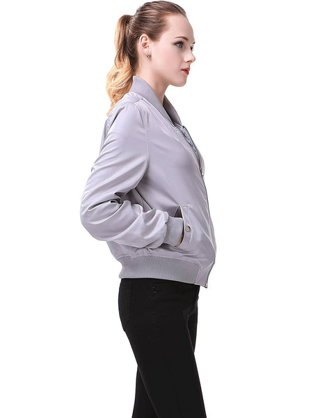 Miya Classic Flight Jacket Short Bomber Jacket Women Coat