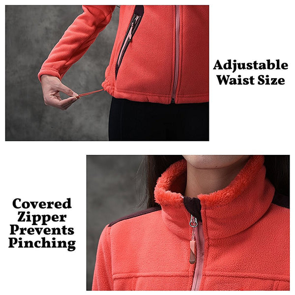 OutdoorMaster Women's Water Repellent Fleece Jacket