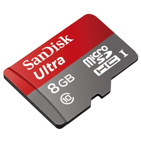 SanDisk Ultra 64GB microSDXC UHS-I Card with Adapter, Grey/Red, Standard Packaging (SDSQUNC-064G-GN6MA)