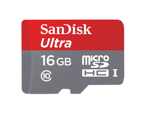 SanDisk Ultra 64GB microSDXC UHS-I Card with Adapter, Grey/Red, Standard Packaging (SDSQUNC-064G-GN6MA)