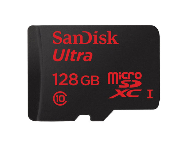 SanDisk Ultra 64GB microSDXC UHS-I Card with Adapter, Grey/Red, Standard Packaging (SDSQUNC-064G-GN6MA)