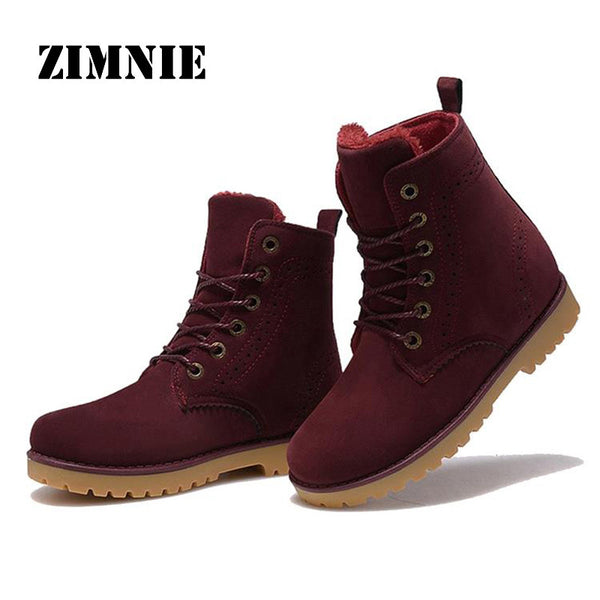 ZIMNIE High Quality Women Boots Winter Casual Branded