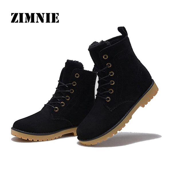 ZIMNIE High Quality Women Boots Winter Casual Branded