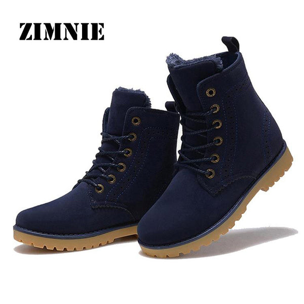 ZIMNIE High Quality Women Boots Winter Casual Branded