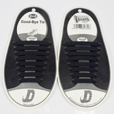 16Pc/Set  Hot Women Lady Men No Tie Silicone Shoelaces Elastic Shoe Laces All Fit Strap Sneaker Waterproof Lazy Laces