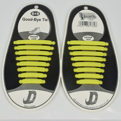 16Pc/Set  Hot Women Lady Men No Tie Silicone Shoelaces Elastic Shoe Laces All Fit Strap Sneaker Waterproof Lazy Laces