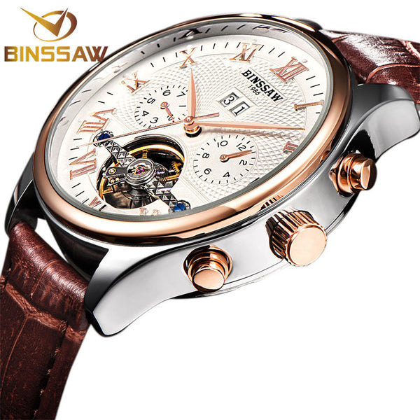 BINSSAW Watches Men Luxury Top Brand New Fashion Men's Big