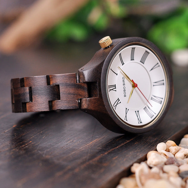 Luxury Ladies Wood Watches Special Design Handmade